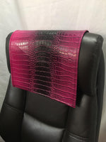 Load image into Gallery viewer, Magenta Nile faux leather vinyl Sofa Loveseat Chaise Theater Seat RV Cover Chair Caps Headrest Pad, Recliner Head Cover, Furniture Protector
