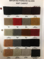 Load image into Gallery viewer, Porsche Interior Silver Knit Carpet – Imported Automotive Replacement Fabric, Upholstery by the Yard
