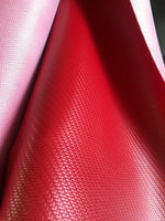 Load image into Gallery viewer, Red Vinyl Leather CARBON FIBER Carbon Embossed Upholstery Fabric / 54" Wide / Sold BTY
