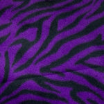 Load image into Gallery viewer, Black Violet zebra Fleece Polar By The Yard 60" Wide Blanket  clothes quilts
