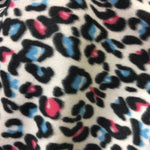 Load image into Gallery viewer, Blue pink Black White Leopard Fleece Polar By The Yard 60" Wide Blanket  clothes quilts

