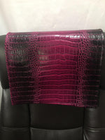 Load image into Gallery viewer, Magenta Nile faux leather vinyl Sofa Loveseat Chaise Theater Seat RV Cover Chair Caps Headrest Pad, Recliner Head Cover, Furniture Protector

