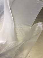 Load image into Gallery viewer, 5 YARDS- Silver Mirror Organza  sheer fabric polyester 58" wide
