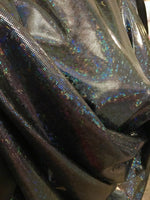 Load image into Gallery viewer, Hologram Shattered- silver/black  4-Way Stretch Spandex Fabric for Swimwear Gymnastics dance by yard
