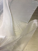 Load image into Gallery viewer, 10 yards Silver Mirror Organza  sheer fabric polyester 58" wide
