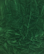 Load image into Gallery viewer, Emerald green Crushed Velvet distressed wrinkled upholstery drapery Fabric BY THE YARD 58" Wide

