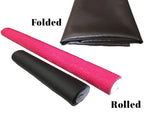 Load image into Gallery viewer, Vinyl faux  Black Diamond semi Perforated upholstery marine grade fabric by yard
