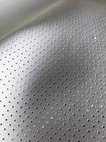 Load image into Gallery viewer, WHITE Perforated commercial marine grade upholstery faux vinyl Automotive
