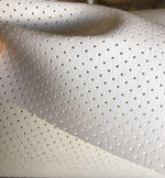 Load image into Gallery viewer, WHITE Perforated commercial marine grade upholstery faux vinyl Automotive
