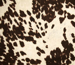 Load image into Gallery viewer, Brown Velvet Faux Suede Cow print Upholstery drapery Fabric by the yard 54” wide

