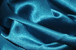 Load image into Gallery viewer, Teal Satin Crepe Shimmer Fabric 60" Wide Sold By the yard
