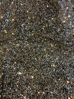 Load image into Gallery viewer, Sequin Stretch Velvet 4-Way stretch  fabric by the yard 60" Wide
