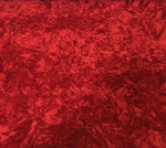 Load image into Gallery viewer, Dark Red Crushed Velvet upholstery drapery Fabric BY THE YARD 58" Wide
