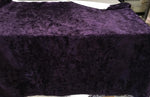 Load image into Gallery viewer, Dark Purple Crushed Velvet Fabric | Luxury Upholstery, Costume, Craft &amp; Décor Fabric by the Yard
