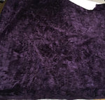 Load image into Gallery viewer, Dark Purple Crushed Velvet Fabric | Luxury Upholstery, Costume, Craft &amp; Décor Fabric by the Yard

