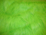 Load image into Gallery viewer, LIME Sparkle Faux fur pile Upholstery Fashion Decor Arts &amp; Crafts Bedding fabric By The YARD
