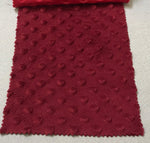 Load image into Gallery viewer, Burgundy Minky dimple dot soft fabric BY THE YARD 60 " Wide
