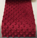 Load image into Gallery viewer, Burgundy Minky dimple dot soft fabric BY THE YARD 60 " Wide
