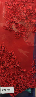 Load image into Gallery viewer, Natalie Floral lace Fabric Sold By The Yard dress gown table home decor
