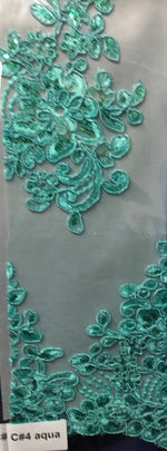 Load image into Gallery viewer, Natalie Floral lace Fabric Sold By The Yard dress gown table home decor
