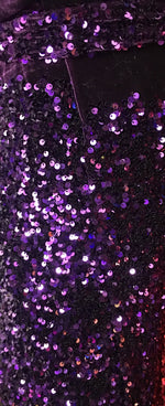 Load image into Gallery viewer, Sequin Stretch Velvet 4-Way stretch apparel fabric by the yard 60" Wide
