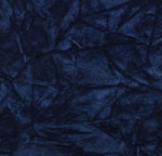 Load image into Gallery viewer, Navy Crushed Velvet distressed wrinkled upholstery drapery Fabric BY THE YARD 58" Wide
