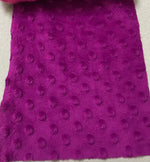 Load image into Gallery viewer, Magenta Soft  minky Dimple Dot  fabric for Bedding, drapery, costume, decor, By THE YARD
