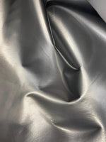Load image into Gallery viewer, Stretch Vinyl silver liquid Wet  fabric per yard 54" Wide sold by the yard
