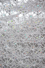 Load image into Gallery viewer, Chemical chain Fabric 50” Sold By the Yard, Wedding, Prom, Dresses, Lingerie, Runner
