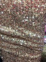Load image into Gallery viewer, Pleated Glitz Sequin Mesh Fabric By The Yard
