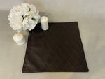 Load image into Gallery viewer, Dark brown quilted Stitched Hemmed Edges  waterproof wipe clean Sturdy Flexible plate placemat table linen table decor holiday sets
