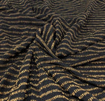 Load image into Gallery viewer, Gold  LSV Multi Striped Metallic stretch Jersey Draping, Curtains, Appeal Dresses
