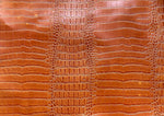 Load image into Gallery viewer, Saddle Vinyl Fake Leather Crocodile Nile, upholstery fabric sold per yard 54" Wide
