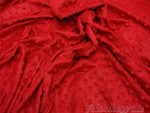 Load image into Gallery viewer, Red Minky Dot soft fabric 60” wide polyester
