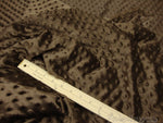 Load image into Gallery viewer, Brown Dimple Dot faux Fur fabric 60" wide
