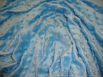 Load image into Gallery viewer, Light Blue  Dimple Dot faux Fur fabric per yard
