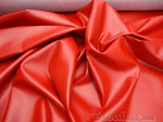 Load image into Gallery viewer, Red Soft Skin Upholstery PVC vinyl fabric per yard
