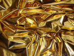 Load image into Gallery viewer, 10 yards Gold Metallic Spandex  fabric
