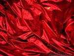 Load image into Gallery viewer, Red Metallic Spandex Fabric – Shiny Stretch Fabric for Dancewear, Costumes, Swimwear, Crafts &amp; Fashion
