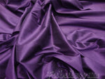 Load image into Gallery viewer, Plum Shantung Dupioni Faux Silk two tone fabric BY THE YARD 54" wide

