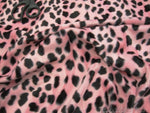 Load image into Gallery viewer, Velboa Dalmatian Pink Black Spots Velboa fabric by the yard

