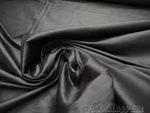 Load image into Gallery viewer, Black Shantung Dupioni Faux Silk two tone fabric BY THE YARD 54" wide
