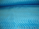 Load image into Gallery viewer, Turquoise Swirl Flocking Velvet upholstery  fabric per yard
