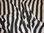 Load image into Gallery viewer, Black White 1” Stripe Poly Cotton Fabric 60” wide by the yard
