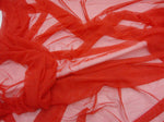 Load image into Gallery viewer, Red Power Mesh nylon spandex Stretch Fabric 60" per yard
