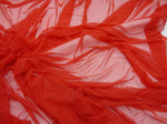 Load image into Gallery viewer, Red Power Mesh nylon spandex Stretch Fabric 60" per yard
