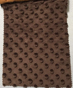 Load image into Gallery viewer, Minky Dimple Dot fabric 60" wide by the yard-Brown
