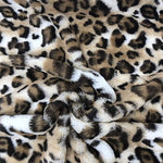 Load image into Gallery viewer, 58"  Wide Blond leopard Fur faux fur short pile 0.5” fabric by the yard
