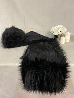 Load image into Gallery viewer, Furry Shaggy Faux Fur Table Runner table linen, holiday decor, home decor

