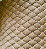 Load image into Gallery viewer, Mocha Suede Quilted Auto Headliner Headboard Fabric with 3/8" Foam Backing Upholstery 58" Wide
